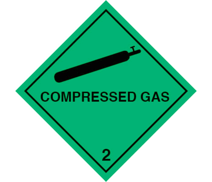 Beaver Compressed Gas Symbol Sticker