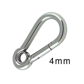 4mm SDS Stainless Steel Carabiner Clips With Eye