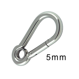 5mm SDS Stainless Steel Carabiner Clips With Eye