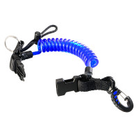 IST Sports Curly Spring Coil Lanyard With Quick Release Clip