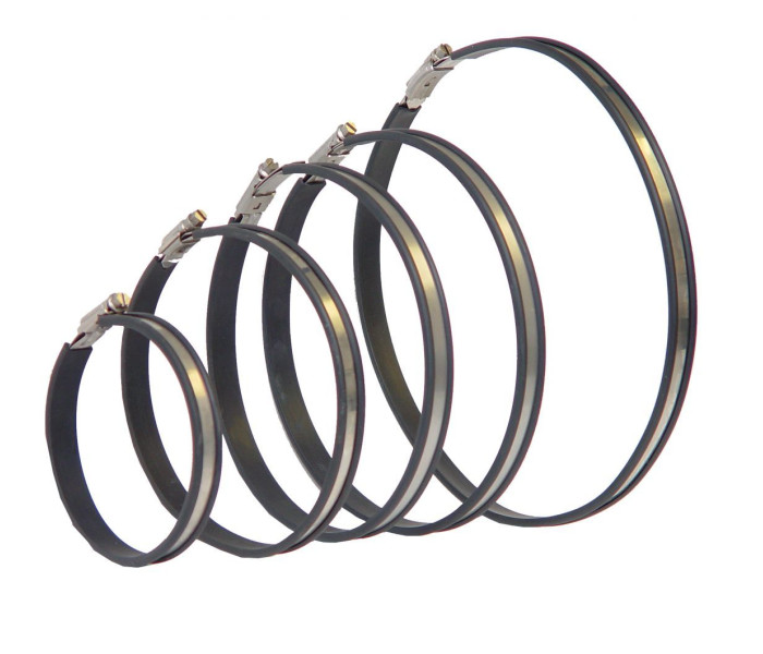 Metalsub Stainless Steel Tank Bands With Rubber Protection Strips