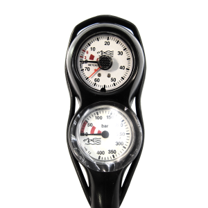 Midland Diving (MDE) Mini Double Pressure And Depth Gauge Console