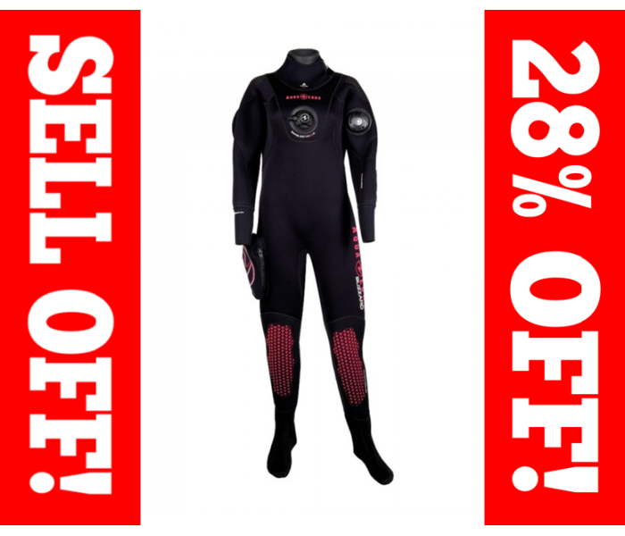 Aqua Lung Blizzard 4mm Womens Drysuit With Socks - SML - SELL OFF!