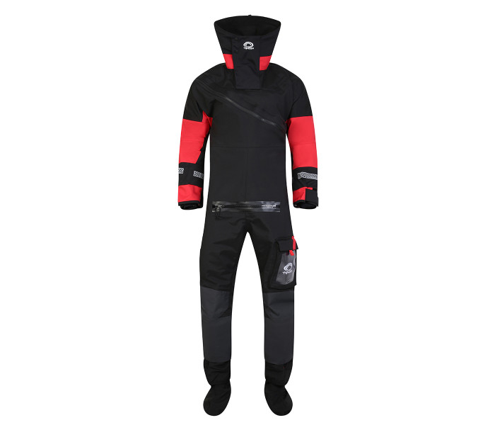 Typhoon Max B F/E Front Entry Red Black Drysuit