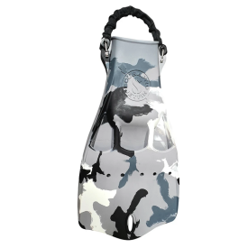 Scubapro White Camo Rubber Jet Fins With Spring Heel Straps