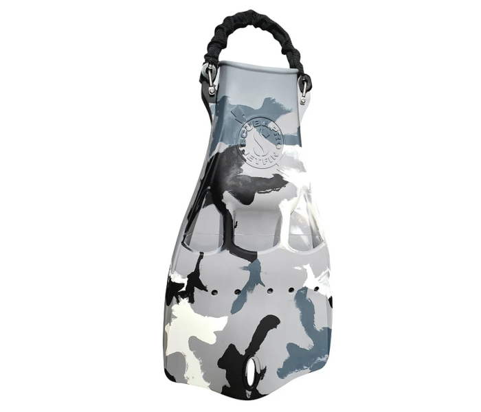 Scubapro White Camo Rubber Jet Fins With Spring Heel Straps