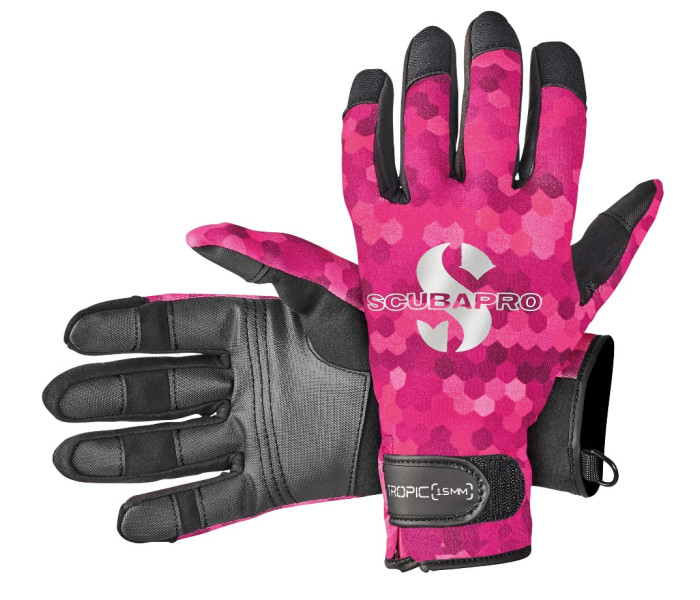 Scubapro Tropic 1.5mm Flamingo Pink Pattern Gloves