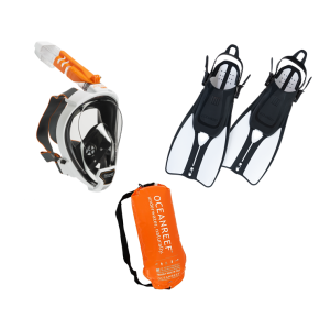 Ocean Reef ARIA QR+ Full Face Mask & Fins Snorkel Packages
