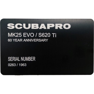 Scubapro 60th Anniversary Edition MK25 EVO/S620Ti Carbon Dive Regulator
