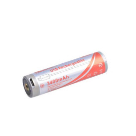 Orcatorch 18650 3400mAh Spare USB Charging Li-Ion Battery