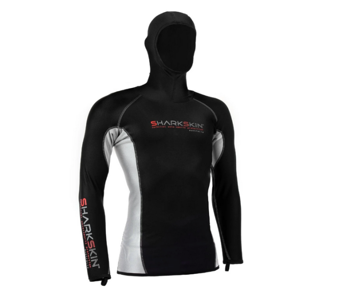 Sharkskin Chillproof Long Sleeve Mens Top With Hood