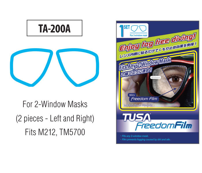 Tusa Twin Lens Mask Anti Fog Freedom Film - TA-200A