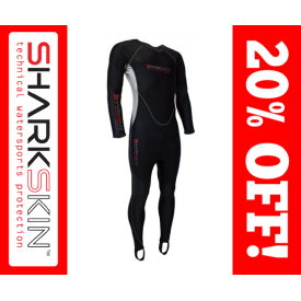 Sharkskin Chillproof 1 Piece Mens Rear Back Zip Suit - SELL OFF!